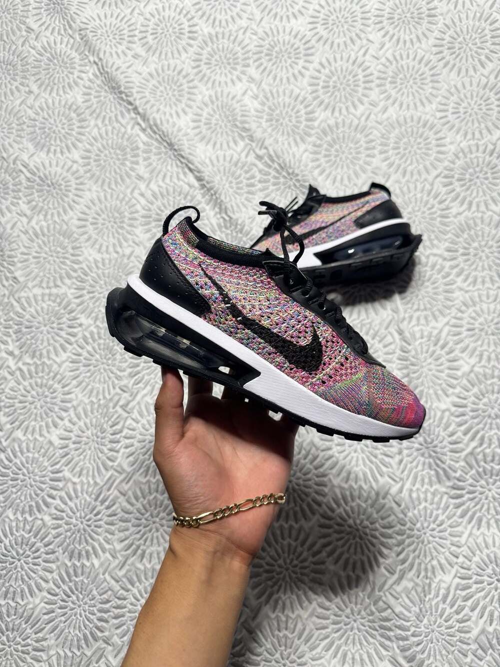 Nike Air Max Flyknit Racer Multi-Color Women's 5.5 Running Shoes DM9073-300